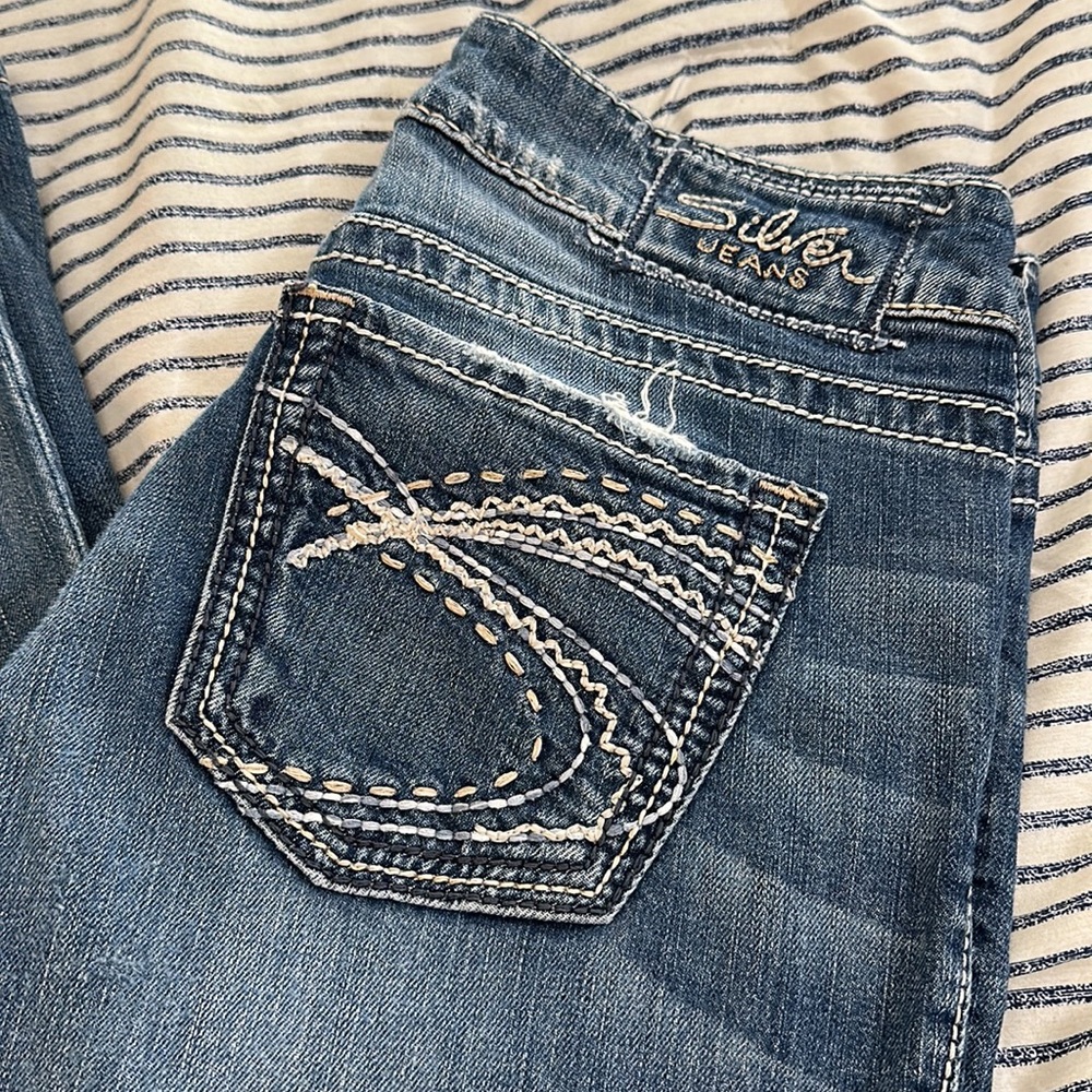 SILVER FLARE JEANS - Picture 2 of 4